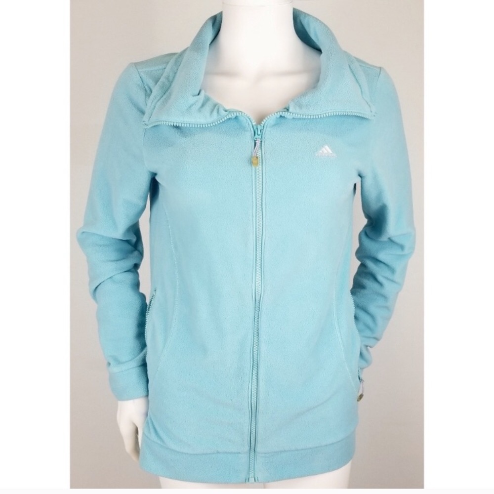Adidas Light blue Fleece jacket